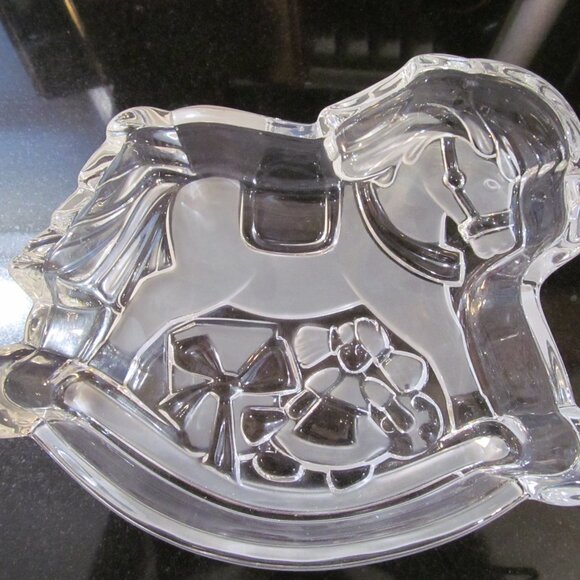 Mikasa Rocking Horse Glass Bowl 7-1/2" w its box - Picture 1 of 16